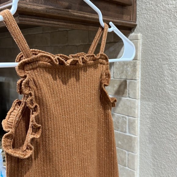 Janie and Jack girls size 10 Bronze color tank top - Picture 5 of 9